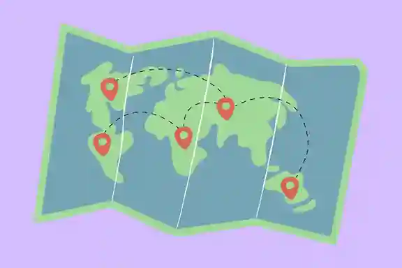 this image shows maps of world for travel